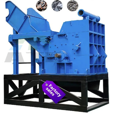 El uso de la máquina de trituración de desechos de acero y metal para triturar y reciclar residuos