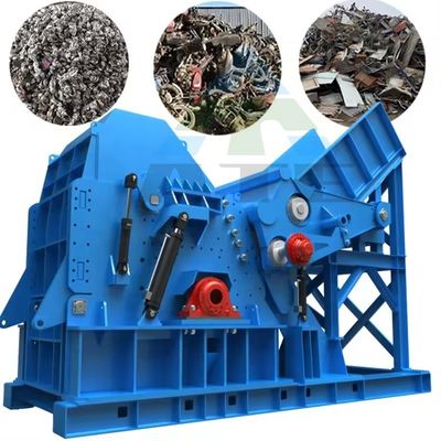 El uso de la máquina de trituración de desechos de acero y metal para triturar y reciclar residuos