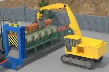 Cortador de escombros de metal de alta productividad para el corte de barras de acero en el diseño de barandillas de trabajo pesado