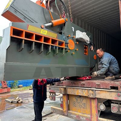 Trabajos de construcción 20T Guillotina Cisa de cocodrilo para cortar chatarra de metal de acero al carbono