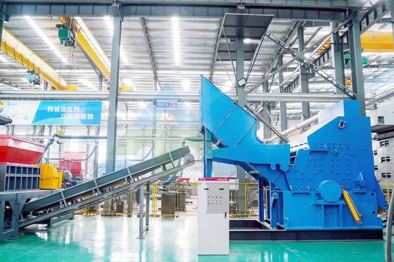 Máquina de trituración de chatarra de alta capacidad con rotor de motor para tablero de automóviles y etc.