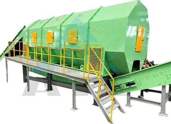 Sistema avanzado de presión negativa para la clasificación de residuos Línea de clasificación de basura separada de la ciudad