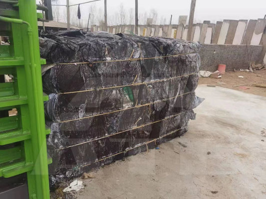 Densidad Botella de plástico embalaje de embalaje automático cartón horizontal residuos de cartón de papel Prensa máquina de embalaje