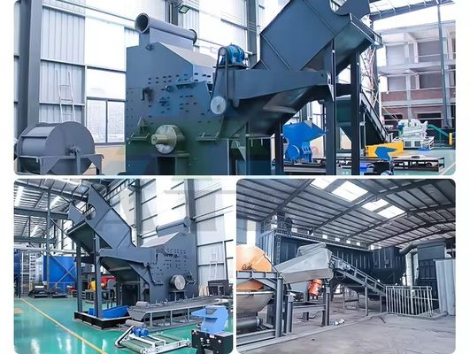 Fácil operación reciclaje de chatarra Molino de martillos triturador para chatarra de acero hierro aluminio