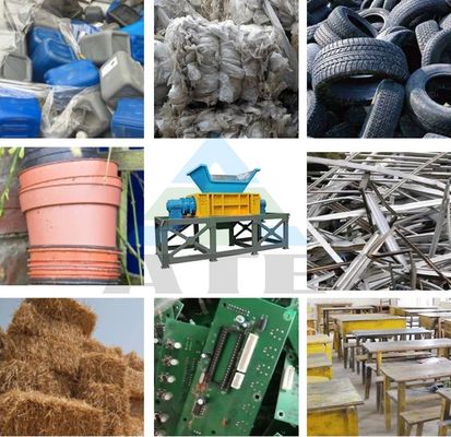 Máquina de reciclaje de caucho industrial para mascotas Máquinas de trituración de neumáticos de plástico Trituración de chatarra de metal de madera