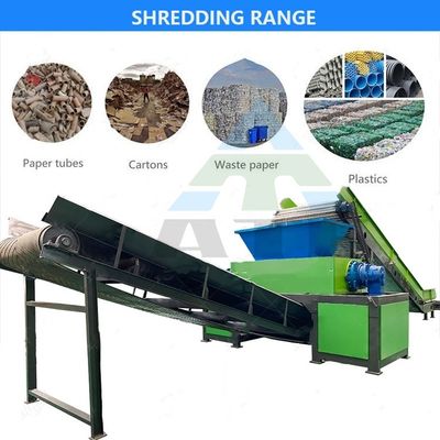 Máquina de reciclaje de caucho industrial para mascotas Máquinas de trituración de neumáticos de plástico Trituración de chatarra de metal de madera