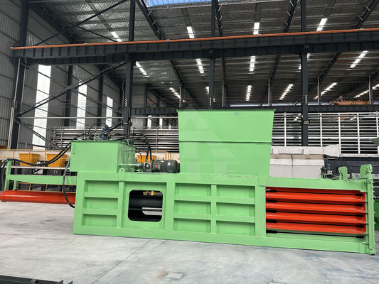 Reciclar residuos textiles Máquina de compresión hidráulica horizontal para la prensa de botellas