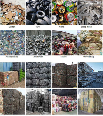 Máquina de embalaje hidráulica vertical para botellas de papel de desecho
