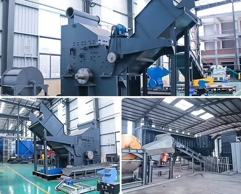 Maquinaria de trituración de desechos de hierro de aluminio, latón y acero de alta productividad