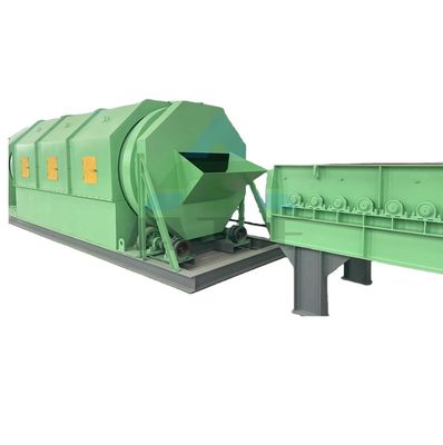 Tras el servicio de mantenimiento en el campo de gran capacidad de tambor rotativo para residuos sólidos