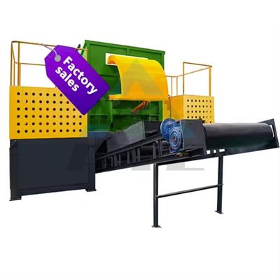Trituradora para desechos de cartón de plástico Libro de papel y desechos de automóviles Línea de trituración de acero y metal