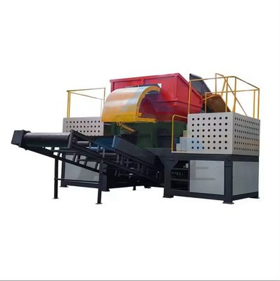 Trituradora automática de doble eje para reciclar neumáticos de automóviles y películas de papel residual