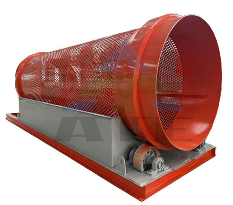 Máquina de filtrado móvil de lavar con rodillos de oro mineral con lavadora de tambor de filtro redondo Trommel