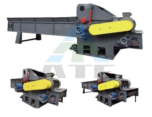 110KW 8-10tph motor diesel planta de pellets de biomasa tambor trituradora de rama de madera chips trituradora de astillas con buena