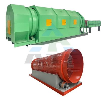 Máquina de filtrado móvil de lavar con rodillos de oro mineral con lavadora de tambor de filtro redondo Trommel