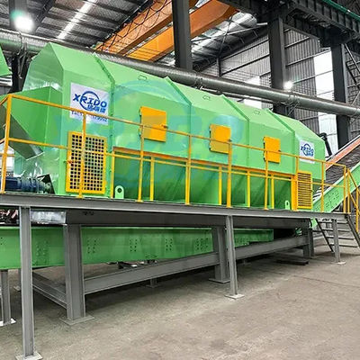 Rechazar colector Máquina de segregación automática de residuos domésticos máquina de detección de tambor