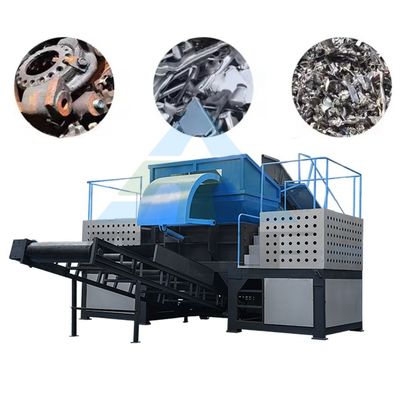 Recuperación de chatarra de automóviles Camión Trompeador de cubo de caucho Trompeadora de metales de caucho Máquina para material adecuado