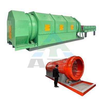 2000 kg Recolector de residuos Tambor rotativo Lavadora de pantallas máquina Equipo de filtrado de arena