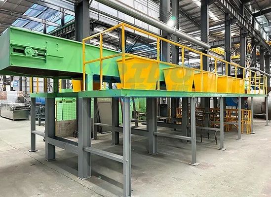 Equipo de línea municipal de clasificación de residuos sólidos con una tasa de rotura de bolsas del 60-90% y un peso de 2000 kg