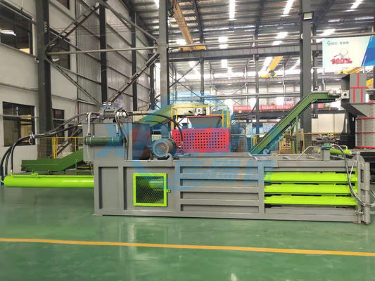 Recuperación de residuos Baler Prensa horizontal para plástico de metal y bolsas de papel embalaje