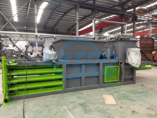 Recuperación de residuos Baler Prensa horizontal para plástico de metal y bolsas de papel embalaje