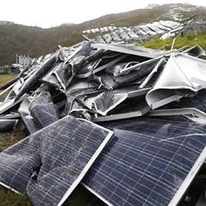 Máquina de reciclaje de desechos de paneles solares para la trituración, trituración y clasificación de desechos de células fotovoltaicas