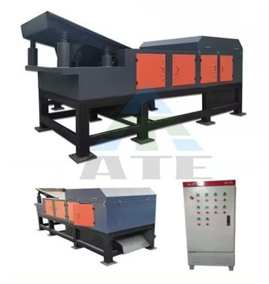 Máquina de clasificación de residuos de reciclaje con separación automática magnética y de corriente de redondo