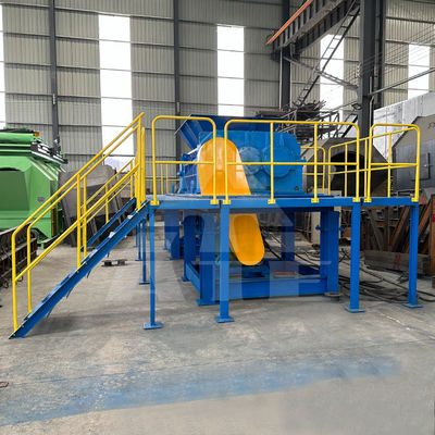 Máquina de trituración de doble eje para trituración hidráulica de metales industriales peso 5000 kg