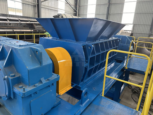 Máquina de trituración de doble eje para trituración hidráulica de metales industriales peso 5000 kg