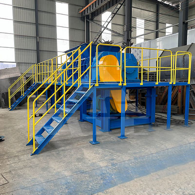 Máquina de trituración de neumáticos de doble eje hidráulico de plástico trituración de eje de metal