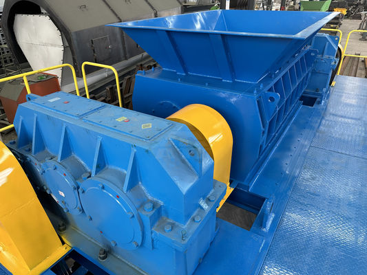 Máquina de trituración de neumáticos de doble eje hidráulico de plástico trituración de eje de metal
