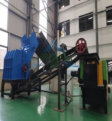 Trituradora de metales de molino de martillo totalmente automática para el procesamiento y reciclaje de chatarra de aluminio