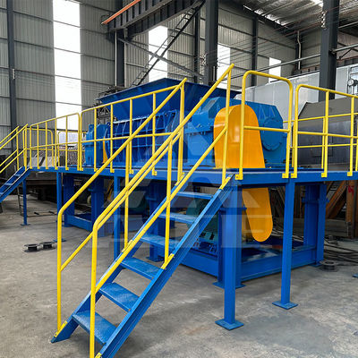 Máquina de trituración de metales de doble eje para reciclaje personalizado en varias industrias