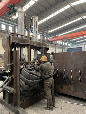 Baler hidráulico vertical de 30 toneladas para comprimir material de embalaje de plástico y duradero