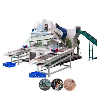 300-500 kg/h Capacidad del arroz de cobre seco medidor máquina para granulador de cable de chatarra mejorada