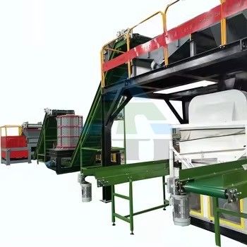 Separador de reciclaje de aluminio y cobre de desechos de radiadores para el procesamiento de metales