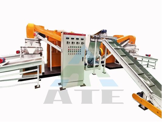 Función de trituración de chatarra de metal Máquina eléctrica de pelado de cobre para sistema de control PLC
