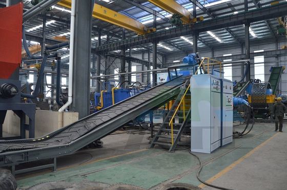 Trituradora de doble eje para línea de productos radiales máquina de reciclaje de neumáticos viejos trituradora de caucho