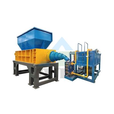 Máquina separadora de recuperación de desechos de radiador de diseño de eje único para hierro de cobre y aluminio