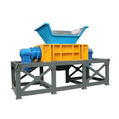 Trituradora de desechos de doble eje de hierro de aluminio de metal de plástico multifuncional