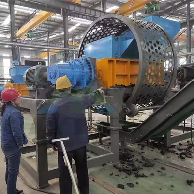 Línea de producción de máquinas de trituración de neumáticos usados totalmente automática para neumáticos usados
