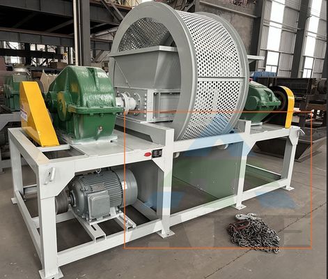Tipo de máquina de neumáticos trituradora de doble eje para chatarra neumáticos neumáticos usados reciclaje
