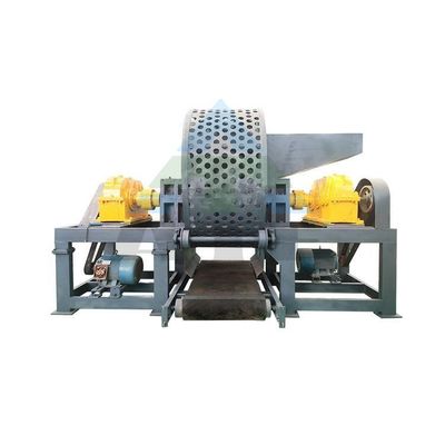 Máquina de reciclaje de neumáticos de doble eje trituradora de neumáticos para neumáticos de automóviles de camiones