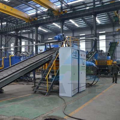 Equipo de reciclaje de neumáticos de camión de alta productividad personalizable con trituradora de neumáticos de caucho