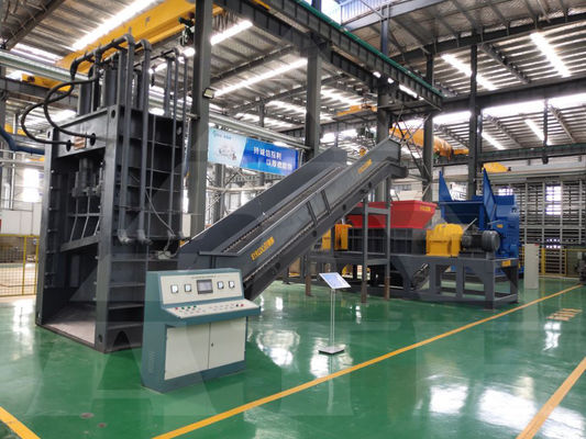 Máquina de trituración de doble eje para desechos de botellas de plástico, metales y cartón