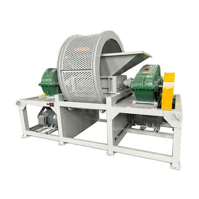 5000 kg Máquina de trituración de paletas de madera de doble eje Máquina de trituración de neumáticos