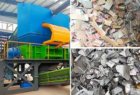 Trituradora de metales de aluminio de desecho personalizada para procesamiento de acero inoxidable