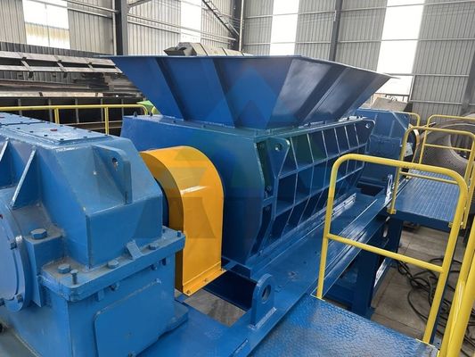 Trituradora de acero de control PLC para el reciclaje de neumáticos y la producción de polvo de caucho
