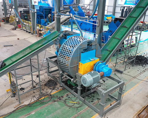 Procesado de metal ALLOI Doble eje caucho neumático de metal triturador molino de martillos para el reciclaje