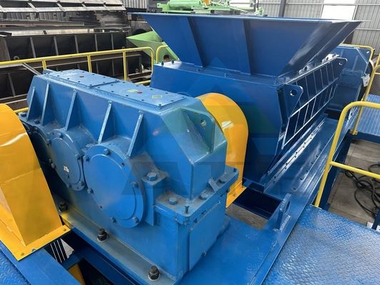Rechazar colector triturador de doble eje para polvo de caucho y desechos plásticos